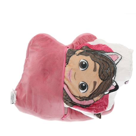 Coussin plaid gabby  2 en 1 pandy pattes polyester Rose 5 - vertbaudet enfant 