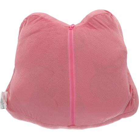 Coussin plaid gabby  2 en 1 pandy pattes polyester Rose 4 - vertbaudet enfant 