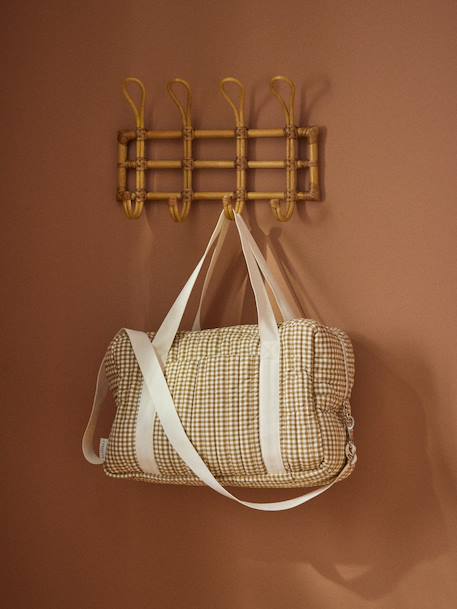 Sac à langer en gaze de coton Beige clair imprimé+Imprimé bali corail+Vichy caramel 11 - vertbaudet enfant 