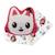 Coussin plaid gabby  2 en 1 pandy pattes polyester Rose 1 - vertbaudet enfant 