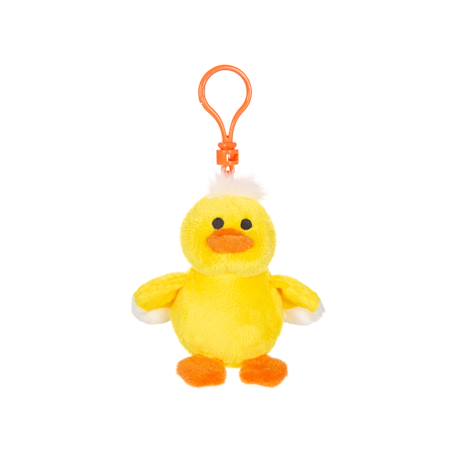 Porte-clés en peluche canard easter 8 cm Jaune 1 - vertbaudet enfant 