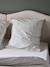 Taie d'oreiller percale de coton 'coutil' Rayure bico bleu 1 - vertbaudet enfant 