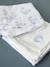 Lange mousseline de coton biologique par lot de 2 Jouy bleu 2 - vertbaudet enfant 