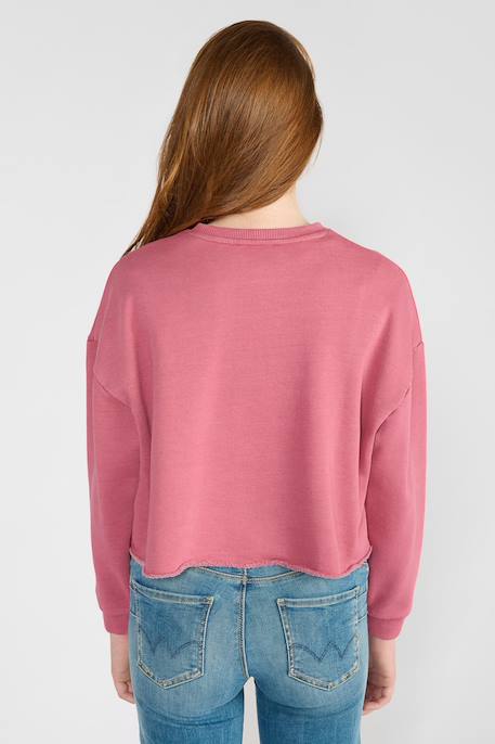 Sweat-shirt filougi Vieux rose 4 - vertbaudet enfant 