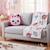 Coussin plaid gabby  2 en 1 pandy pattes polyester Rose 2 - vertbaudet enfant 