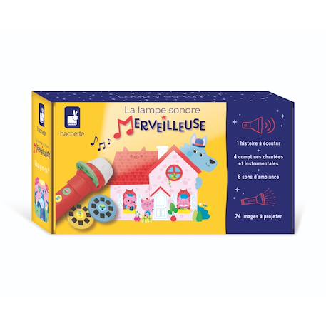 Lampe sonore merveilleuse - loup BLEU 1 - vertbaudet enfant 