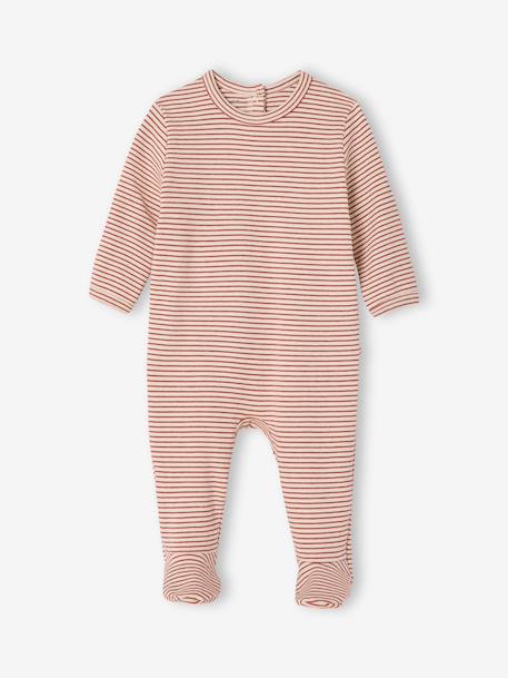 Lot 3 pyjamas bébé en coton bio beige+écru+vert sauge 10 - vertbaudet enfant 