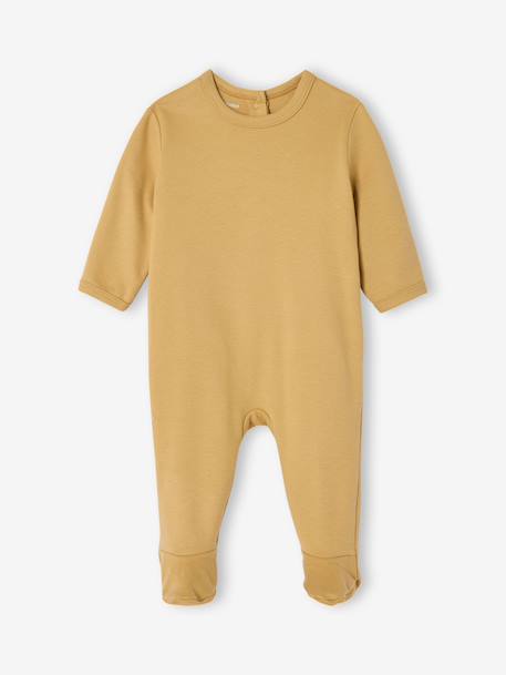 Lot 3 pyjamas bébé en coton bio beige+écru+vert sauge 11 - vertbaudet enfant 