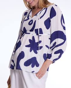 Vêtements de grossesse-Blouse de grossesse et d'allaitement corfou