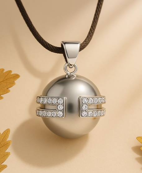 Bola de grossesse - déesse - rhodium - cristaux Rhodium 1 - vertbaudet enfant 