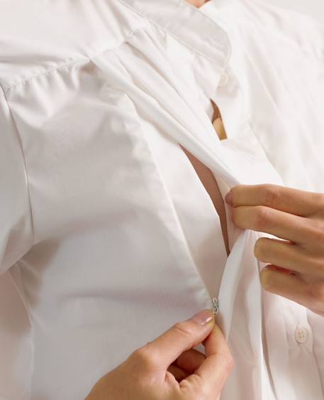 Chemise de grossesse et allaitement ika - blanc Blanc 5 - vertbaudet enfant 