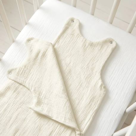 Gigoteuse d'été tog 0,5 en gaze de coton jeanne Beige+Blanc+Blanc à pois or+Bleu ciel+Camel+Écru+Gris clair+Rose+Terracotta+Vert de gris 23 - vertbaudet enfant 