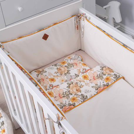 Couverture plaid réversible néo vintage Néo vintage imprimé floral, beige, blanc 6 - vertbaudet enfant 