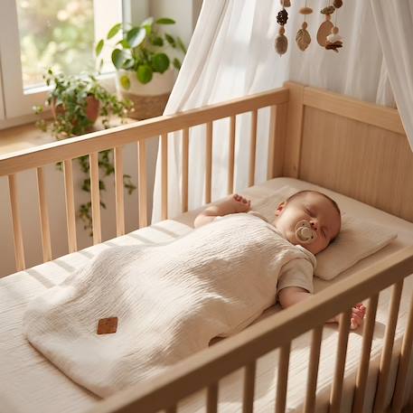 Gigoteuse d'été tog 0,5 en gaze de coton jeanne Beige+Blanc+Blanc à pois or+Bleu ciel+Camel+Écru+Gris clair+Rose+Terracotta+Vert de gris 2 - vertbaudet enfant 