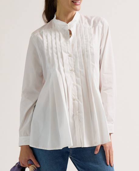 Chemise de grossesse et allaitement ika - blanc Blanc 1 - vertbaudet enfant 