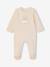 Pyjama naissance en velours écru 1 - vertbaudet enfant 