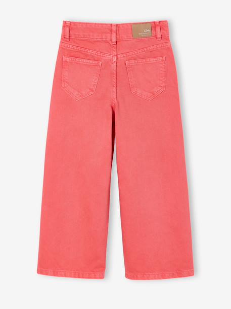 Pantalon fille large MorphogiK medium corail+kaki+vieux rose 2 - vertbaudet enfant 