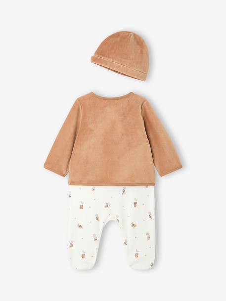 Ensemble naissance bébé personnalisable cappuccino 5 - vertbaudet enfant 