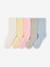 Lot de 5 paires de chaussettes à pois fille bois de rose+rose+rose pâle 5 - vertbaudet enfant 