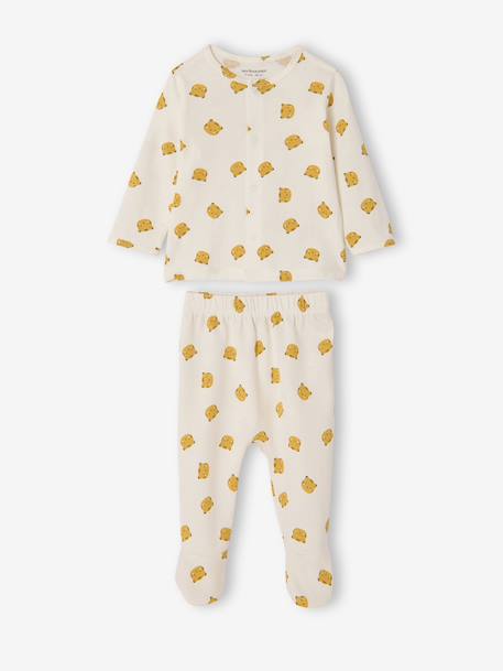 Lot 2 pyjamas garçon coton bio jaune 2 - vertbaudet enfant 