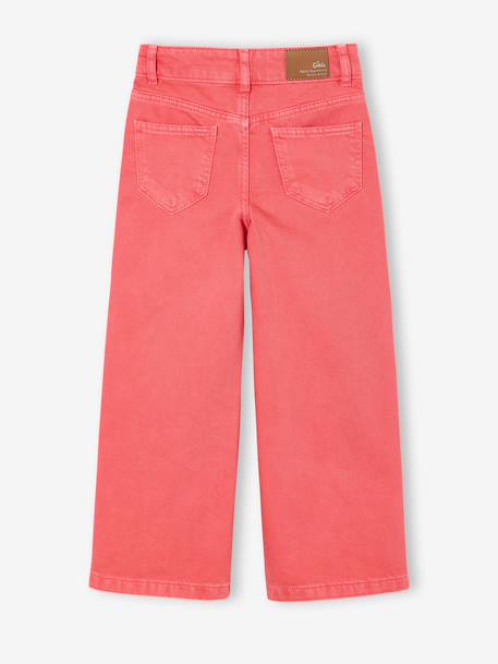 Pantalon fille large MorphologiK fin corail+kaki+vieux rose 2 - vertbaudet enfant 
