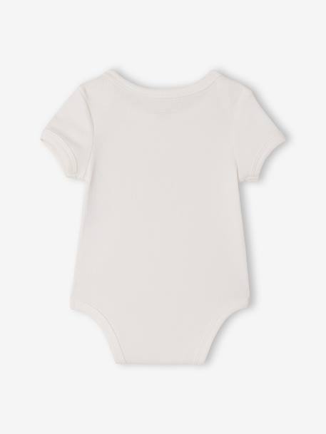 Lot 3 bodies bébé manches courtes chien anthracite 5 - vertbaudet enfant 