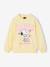 Sweat fille Snoopy jaune pastel 1 - vertbaudet enfant 