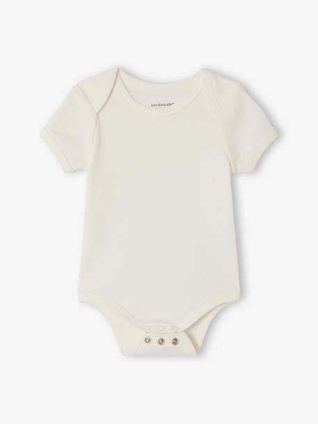 Lot 3 bodies évolutif garçon manches courtes gris chiné 2 - vertbaudet enfant 