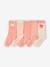Lot 5 paires de chaussettes coeur fille abricot+bleu chambray 1 - vertbaudet enfant 