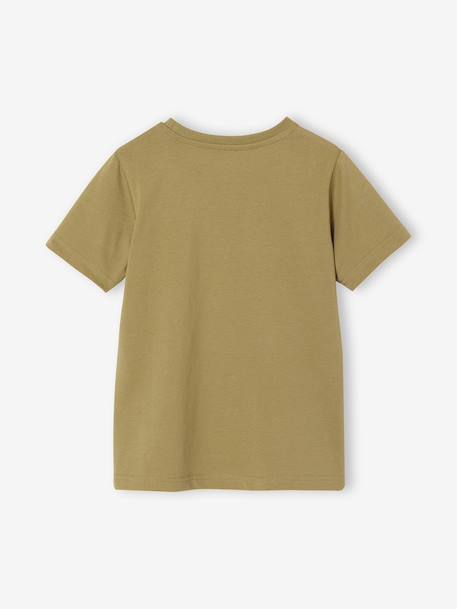 T-shirt garçon imprimé blanc chiné+bleu moyen+menthe+ocre+olive+terracotta+vert d'eau 15 - vertbaudet enfant 