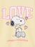 Sweat fille Snoopy jaune pastel 3 - vertbaudet enfant 