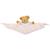 Doudou plat avec hochet ours rose poudré Rose, marron, blanc 2 - vertbaudet enfant 