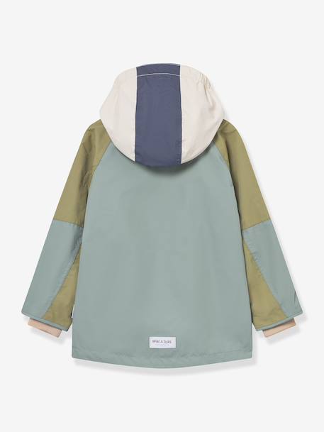 Veste matelassée à capuche garçon MATVALON MINI A TURE vert sauge 3 - vertbaudet enfant 