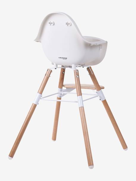 Chaise haute Evolu 2 + arceau naturel blanc 6 - vertbaudet enfant 