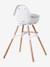 Chaise haute Evolu 2 + arceau naturel blanc 6 - vertbaudet enfant 