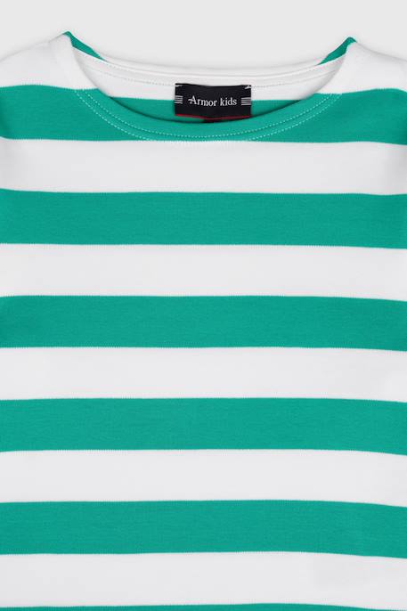 Marinière fantaisie en coton épais enfant Blanc / delhi / icaro / de+Blanc / icaro / marine dee 4 - vertbaudet enfant 