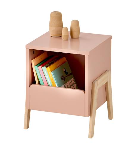 Chevet enfant LIGNE RÉTRO blanc+rose pâle 7 - vertbaudet enfant 