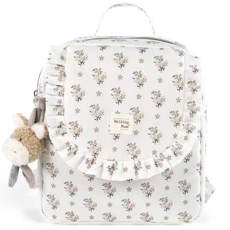 Sac à dos enfant léger en polyester – Idéal crèche, promenades Gris, rose 1 - vertbaudet enfant 