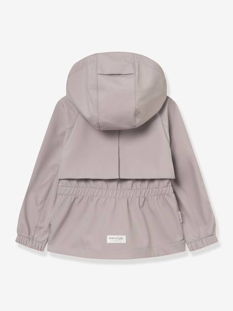 Veste softshell à capuche fille coupe-vent et déperlante MATALGEA MINI A TURE mauve 3 - vertbaudet enfant 