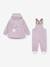 Ensemble de pluie : veste imperméable & pantalon salopette bébé MATWAINIS MINI A TURE mauve+tomette 1 - vertbaudet enfant 