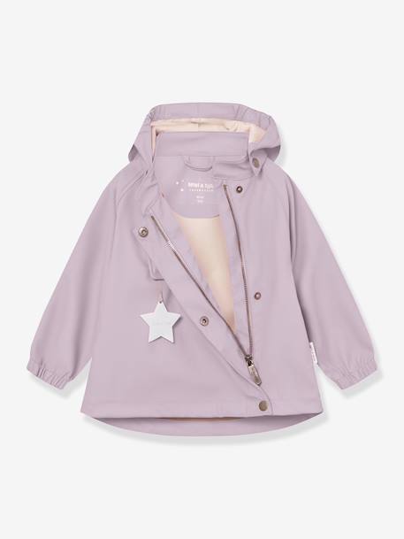 Ensemble de pluie : veste imperméable & pantalon salopette bébé MATWAINIS MINI A TURE mauve+tomette 3 - vertbaudet enfant 
