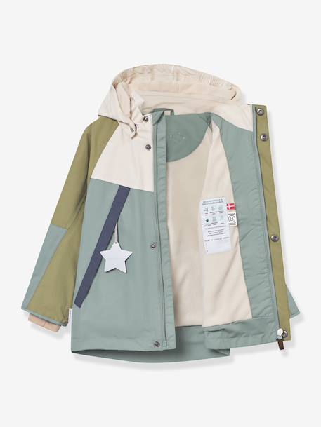 Veste matelassée à capuche garçon MATVALON MINI A TURE vert sauge 2 - vertbaudet enfant 