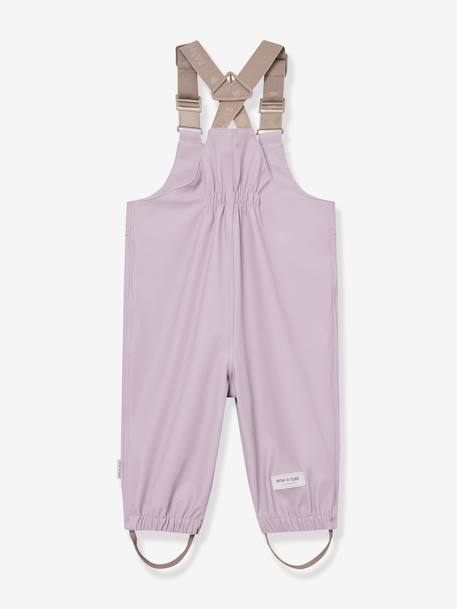 Ensemble de pluie : veste imperméable & pantalon salopette bébé MATWAINIS MINI A TURE mauve+tomette 4 - vertbaudet enfant 