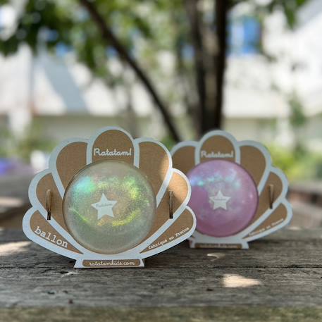 Ballon Coquillage enfant 10 cm pour jeux d’extérieur et d’intérieur Blanc 2 - vertbaudet enfant 