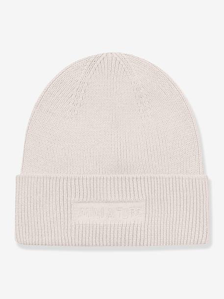 Bonnet tricoté enfant MATBOJE MINI A TURE beige poudré+lilas+tomette 1 - vertbaudet enfant 
