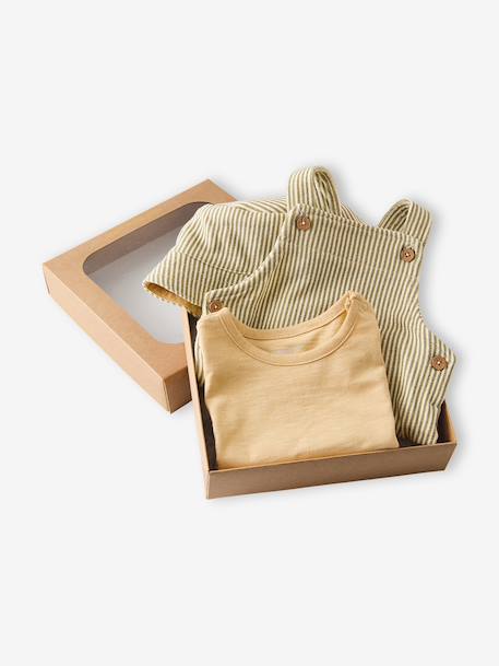 Ensemble bébé garçon salopette et bob cappuccino 9 - vertbaudet enfant 