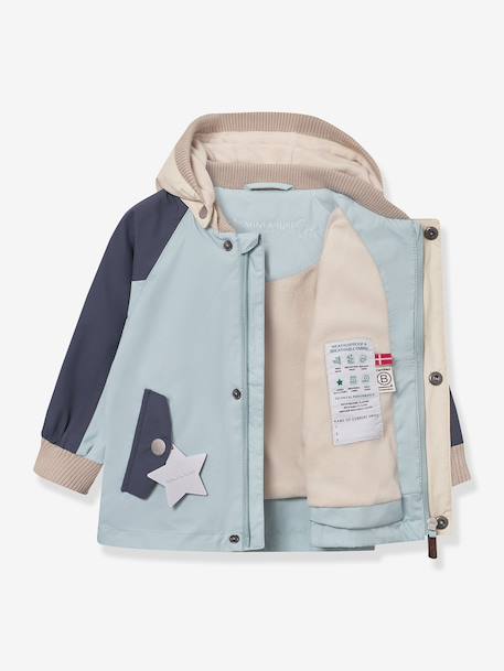 Veste doublée à capuche bébé MATWALLY MINI A TURE bleu clair 4 - vertbaudet enfant 