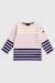 Marinière bébé rayures placées en coton Nature/romolo/marine deep+Scotch / coral gold / sequ 1 - vertbaudet enfant 