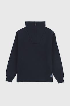 -Pull camionneur zippé en laine  guisseny enfant