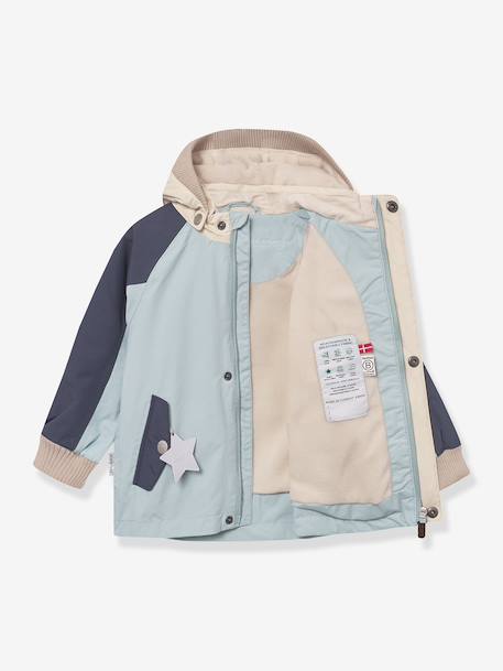 Veste doublée à capuche bébé MATWALLY MINI A TURE bleu clair 2 - vertbaudet enfant 